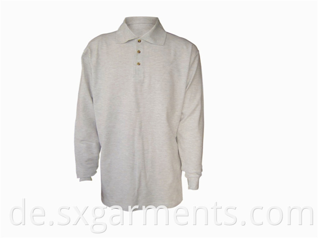 man's polo shirt long sleeve 